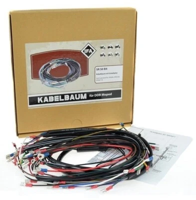 Kabelbaum mit Schaltplan passend Simson SR50 SR80 Roller IFA Kabel-Satz - Bild 1 von 3