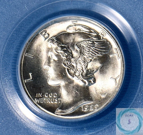 1929-D Mercury Dime PCGS MS66FB - Sparkling Blast White Beauty! Cover