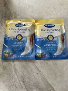 Dr. Scholl's New Ultra Hydrating Foot Peel Mask Intensely Moisturizes 2 Pairs - Picture 1 of 8