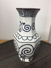 14”  Native American Style Vase Or Urn.