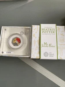 2017 Mr. Jeremy Fisher Silver Proof 50p Fifty Pence Royal Mint Beatrix Potter - Bild 1 von 1