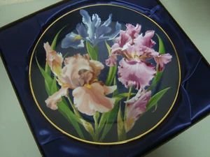 Anna Perenna Inc The Flowers of Count Lennart Bernadotte Iris Collector Plate - Picture 1 of 4