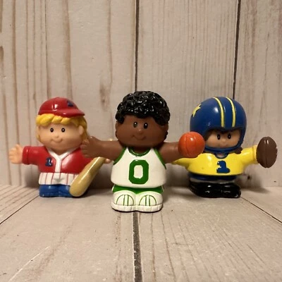 Vintage Luv N Care PVC Figure Set Boys Sports Football Baseball Basketball 1998 - Image 1 of 4