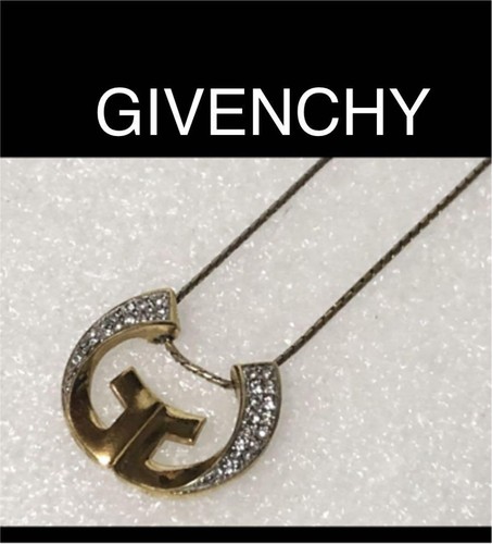 GIVENCHY Necklace G Rhinestones