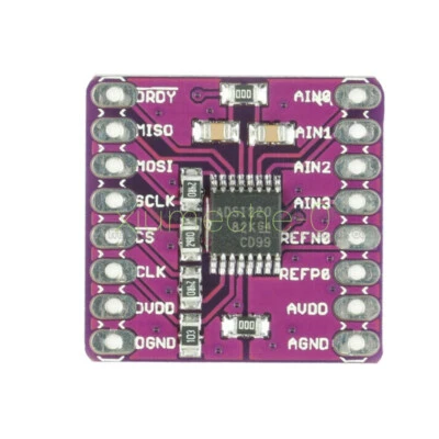 NEU ADS1220 Low-Power Analog zu Digital Wandler ADC I2C/IIC SPI für Arduino - Bild 1 von 4