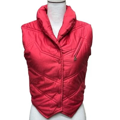 Chaleco de esquí Obermeyer rojo vintage acolchado para mujer talla L esquí al aire libre Foto 1 de 4