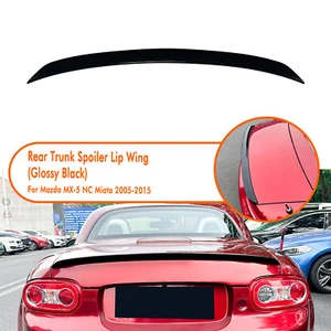 Rear Trunk Spoiler Wing Kit For Mazda MX-5 NC Miata 2005-2015 2006 Glossy Black - Picture 1 of 9