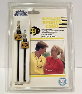 De colección 1988 Colorado Buffaloes Sports Cord Gafas de Sol Soporte Nuevo Antiguo Stk - Imagen 1 de 2