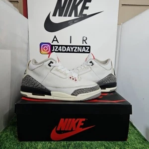 Nike Air Jordan 3 Retro White Cement Reimagined Size 6.5 Youth/Mens (8 Wmn) - Picture 1 of 14