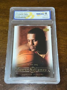WCG 10 GEM #13 LEBRON JAMES RC IN THE ZONE 2003-04 UPPER DECK ROOKIE - Bild 1 von 2
