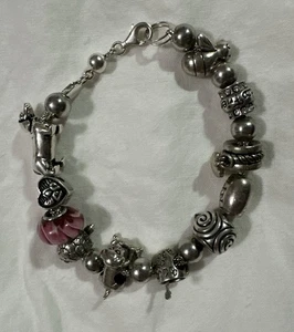 Pandora Clon Dije Pulsera Plata de Ley 925 9 Dijes Dachshund IBB THAI - Imagen 1 de 21
