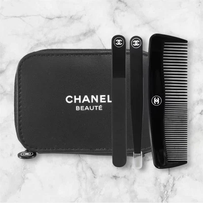 Kit de cuidado CHANEL BEAUTE - Peine para el cabello / Lima de uñas / Pinza Juego de viaje de 3 piezas GWP NUEVO EN CAJA Foto 1 de 4