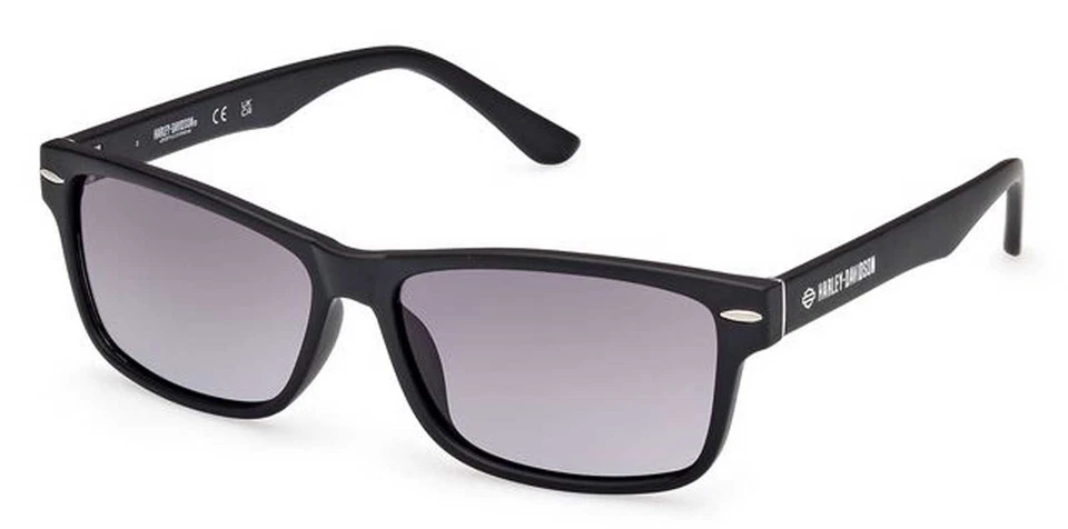 Harley-Davidson Men's Rectangular Injected Sunglasses, Matte Black Frames - Image 1 of 1
