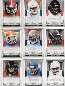 Juego completo de 300 cartas de fútbol americano Panini Prestige 2011 con todos los RC y SSP RC como nuevo - Imagen 1 de 12