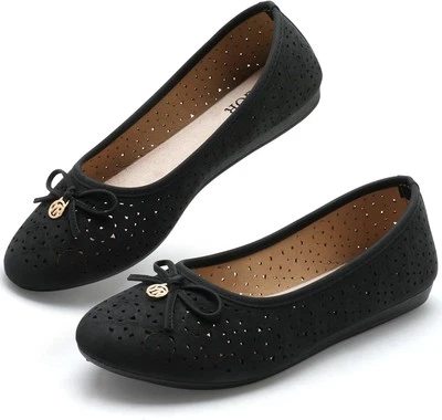 Zapatos de ballet para mujer cómodos sin cordones punta redonda planos informales para...  Foto 1 de 4