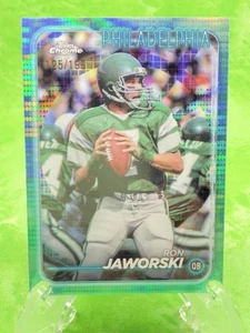 Ron Jaworski/199 Aqua Sonar Refractor - 2024 Topps Cromo Fútbol #158 Eagles - Imagen 1 de 11
