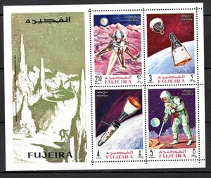 STAMPS FUJEIRA-Space Research, m/sheet, 1969 -** - Picture 1 of 1