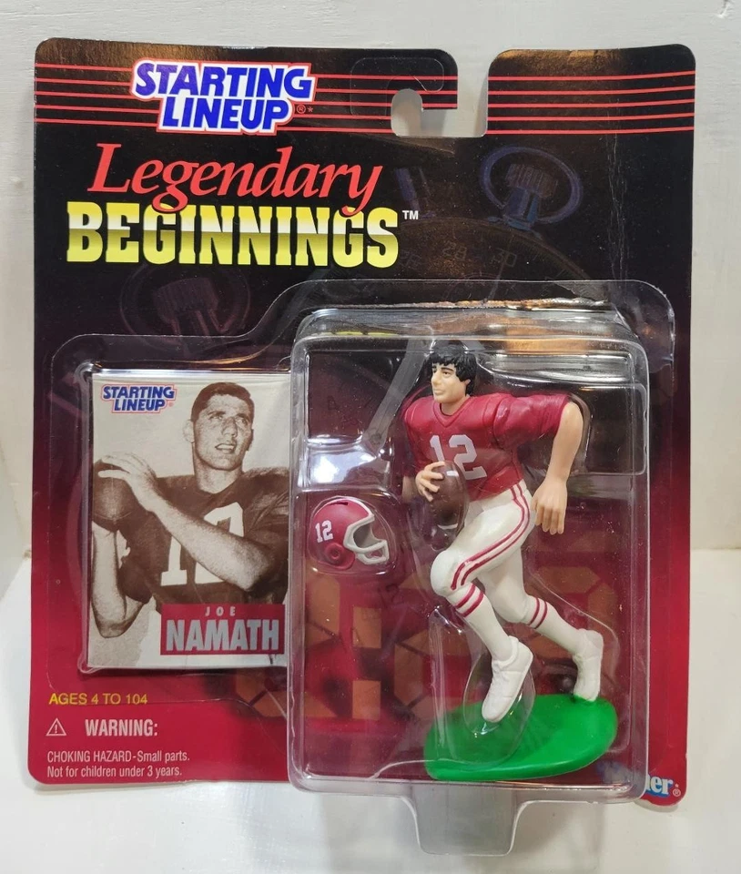 1997 СТАРТОВЫЙ СОСТАВ KENNER ЛЕГЕНДАРНЫЕ НАЧИНАНИЯ JOE NAMATH АЛАБАМА БЕСПЛАТНАЯ ДОСТАВКА - Изображение 1 из 1