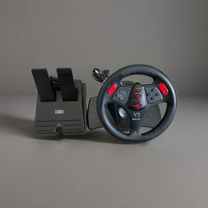 Volante y pedales de carreras V3 InterAct para PS1 PSX PS2 - Configuración del controlador de dirección - Imagen 1 de 23