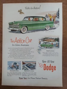 53 Dodge Coronet V8 4 Türer Limousine Auto einsatzbereit 1953 Oldtimer Printanzeige - Bild 1 von 1