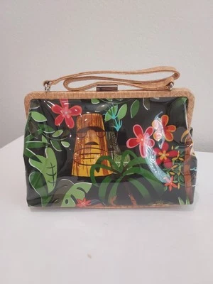 Vintage 90's Hawaiian Style Shoulder Purse Tiki Style Brand New. - Image 1 of 4