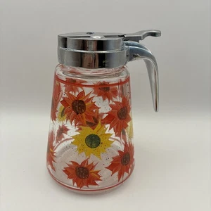 Pfaltzgraff Glas Sirupdose handbemalt Blumen - Bild 1 von 10