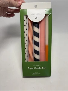 Kate Spade New York X Target 5ct Kegelkerzenset 10" Pink Orange Schwarz Creme - Bild 1 von 6