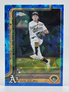 Jacob Wilson 2025 Topps Chrome Sapphire Rookie #96 RC Athletics - Picture 1 of 2
