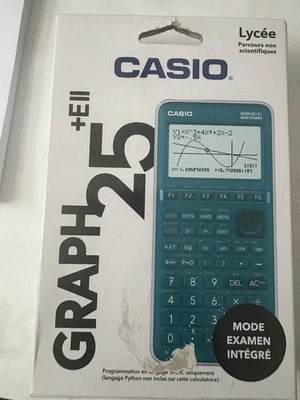 Casio Graph 25+E II Calculatrice Scientifique - Bleue - Photo 1/4
