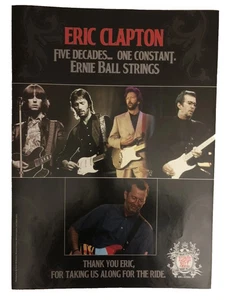 Eric Clapton Poster Ernie Ball Strings Promo 13x18 Top Zustand - Bild 1 von 3