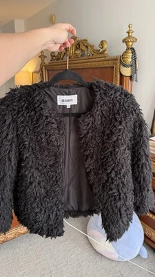 Chaqueta negra de piel sintética BB Dakota con cremallera oculta Foto 1 de 4