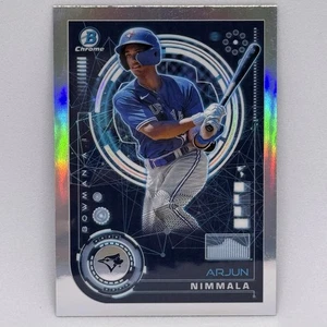 2024 Bowman Baseball Arjun Nimmala Refractor Bowman A.I.  #BAI-18 Blue Jays - Picture 1 of 2