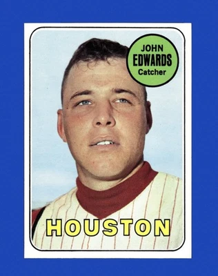 1969 年 Topps Set-Break #186 Johnny Edwards 无底价 *GMCARDS* — 第 1/2 张图片