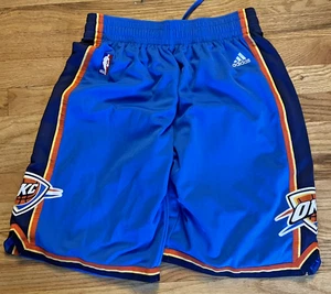 Oklahoma City Thunder NBA Adidas Mens Large Player ID OKC Basketball Shorts - Picture 1 of 6