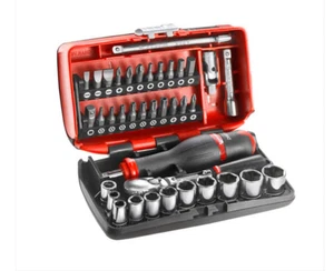 Facom RL.Nano1 1/4 Zoll Nano Steckschlüsselsatz, 6 Punkte, 38-teilig, 1 Stück Schraubenschlüssel - Bild 1 von 3