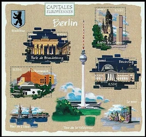 France - "ARCHITECTURE ~ EUROPEAN CAPITALS ~ BERLIN" Mini Sheet MS 2005 - Picture 1 of 12