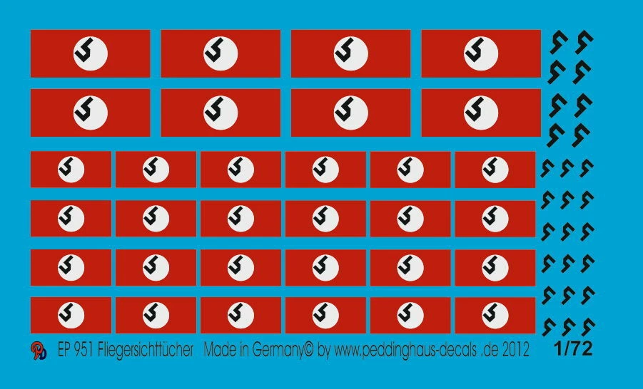 Decal Peddinghaus 1/72 0951 Teli Da Volo - Immagine 1 di 1