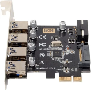 U3-038 4 Ports PCI-E to USB 3.0 HUB PCI Express Expansion Card Adapter 5Gbps for - Picture 1 of 12