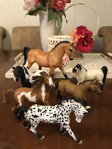 Breyer Schleich Horses Lot 6 Buckskin Hanoverian Tennessee Walker Tinker + More - Picture 1 of 23