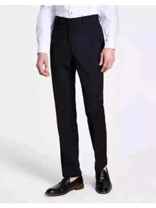 Calvin Klein Dress Pants 40Wx30L Slim Fit Jace Wool Black E04549 - Picture 1 of 10