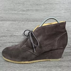 Clarks Originals Desert Boots Dark Brown Suede Wedge Ankle Boots Yarra Size UK 8 - Picture 1 of 17