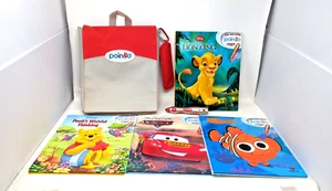 Disney Poingo Interactive Reader 4 Books Pen Backpack Nemo Lion King & Cars Lot - Picture 1 of 4
