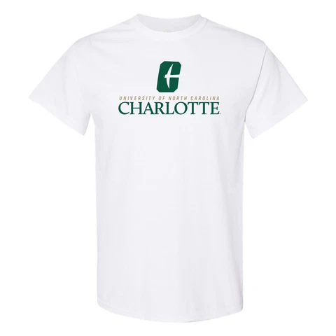 UNC Charlotte Forty-Niners Institutional Logo T-Shirt - White Cover