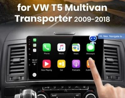 RADIO 2 DIN ANDROID PARA VOLKSWAGEN T5 MULTIVAN TRANSPORTER CARPLAY RDS 2/32 GPS - Imagen 1 de 4