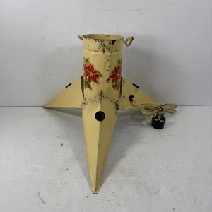 *SIN PROBAR* Soporte de árbol de luces de Navidad plegables de metal vintage de 8,5" de alto Suecia - Imagen 1 de 9