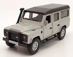 Tayumo 1/36 Scale Pull Back & Go 36100011 Land Rover Defender 110 - Indus Silver - Picture 1 of 6