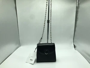 NWT LITTLE LIFFNER Chained Tiny Box Bag in Black Leather CR27901 - Picture 1 of 10