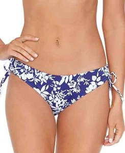 $40 Pasas Floral Luna Bikini Parte Inferior Talla S Traje de Baño Azul Marino (Me parece púrpura) - Imagen 1 de 5