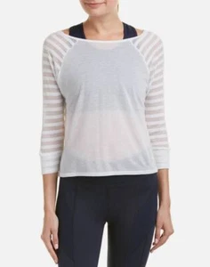 Splendid Mujer Activewear en Forma Top Transpirable Elástico RH3D398 Blanco SZ S - Imagen 1 de 10