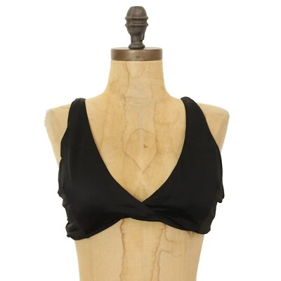 Traje de baño ANDIE The Belmar Top L negro separado básico #AT207 NUEVO etiqueta B58 Foto 1 de 4